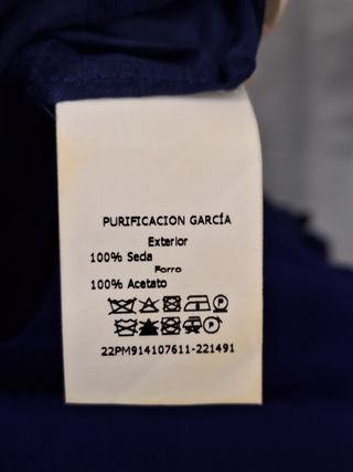 Vestido fiesta seda Purificación García NUEVO