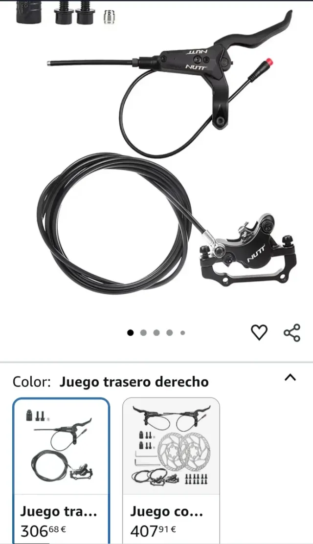 Kit Freno Hidráulico NUTT Bicicleta Eléctrica