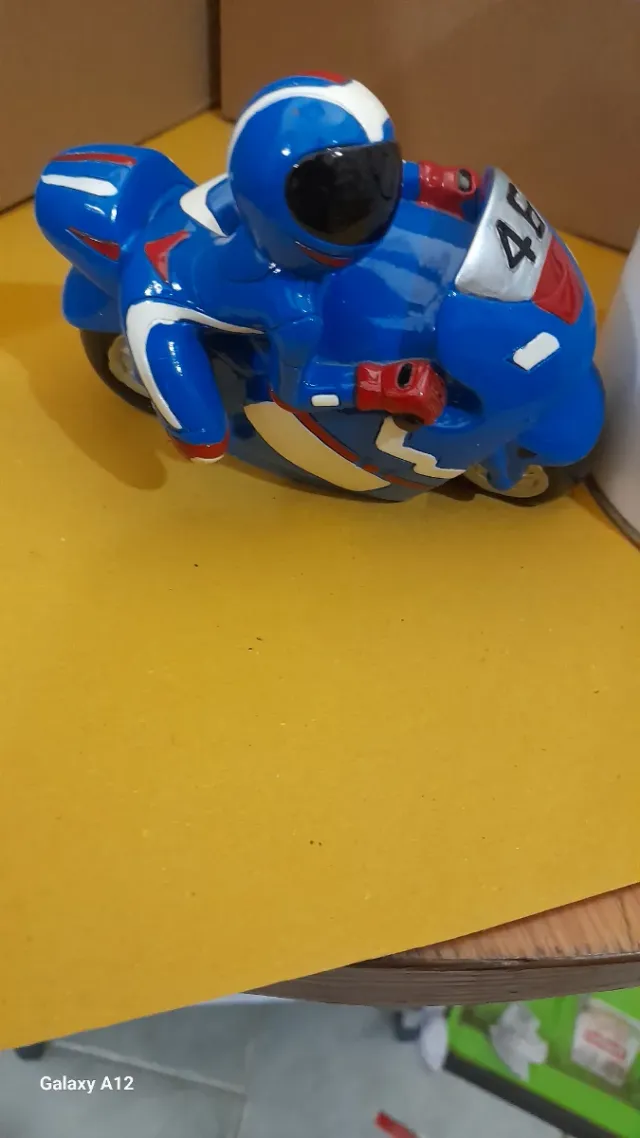 Salvadanaio Moto Racing Team Blu