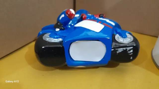 Salvadanaio Moto Racing Team Blu