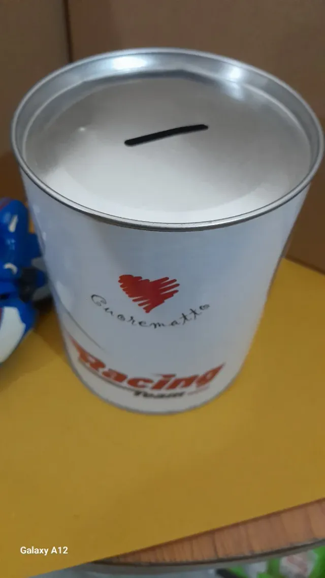 Salvadanaio Moto Racing Team Blu