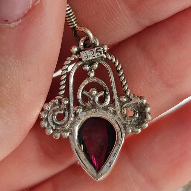 Pendientes Plata 925 con Granate