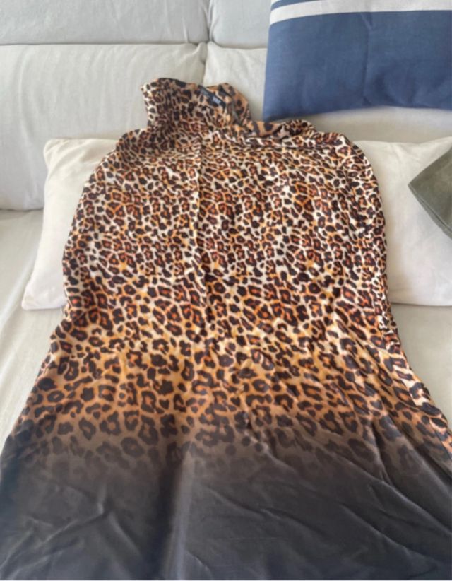 Falda larga estampado leopardo