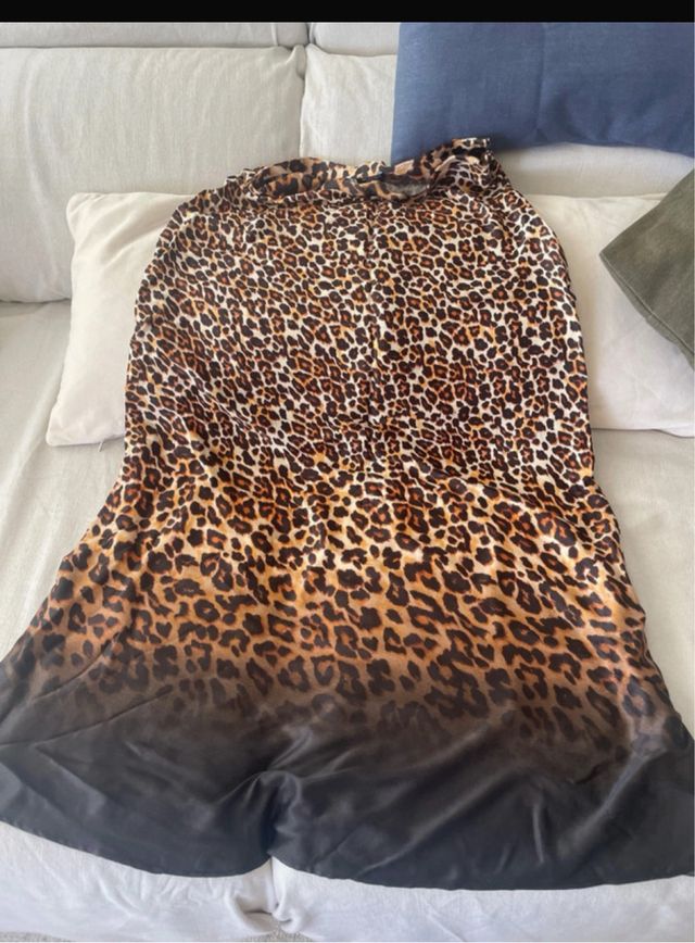 Falda larga estampado leopardo