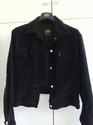 Cazadora panilla de terciopelo