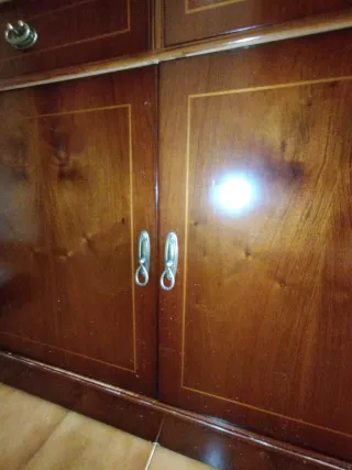 Mueble recibidor vintage de madera