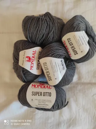 5 Gomitoli Lana Merino Mondial Super Otto
