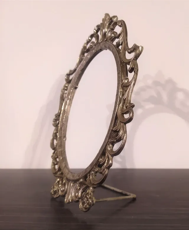 Marco antiguo vintage bronce macizo estilo barroco