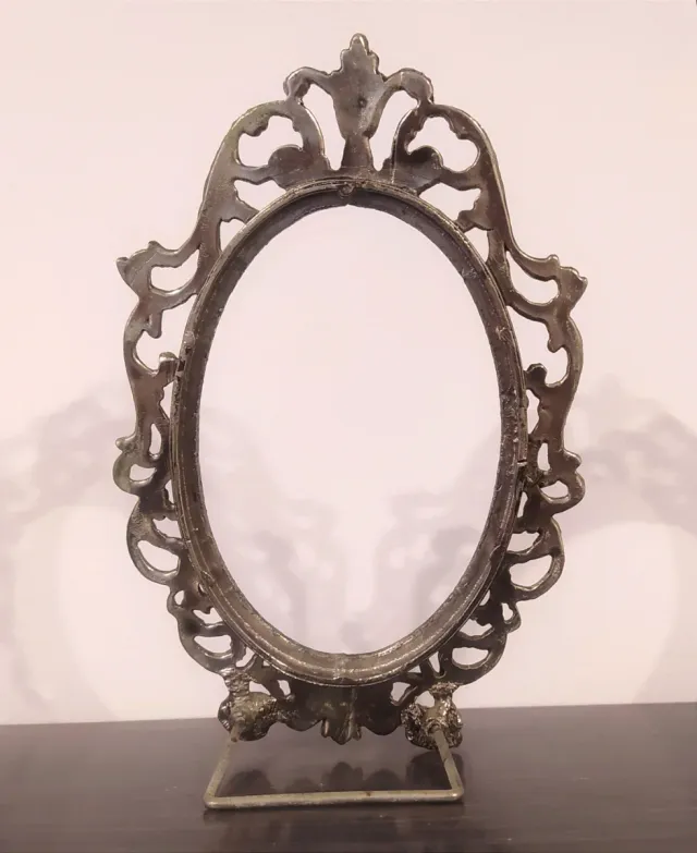 Marco antiguo vintage bronce macizo estilo barroco