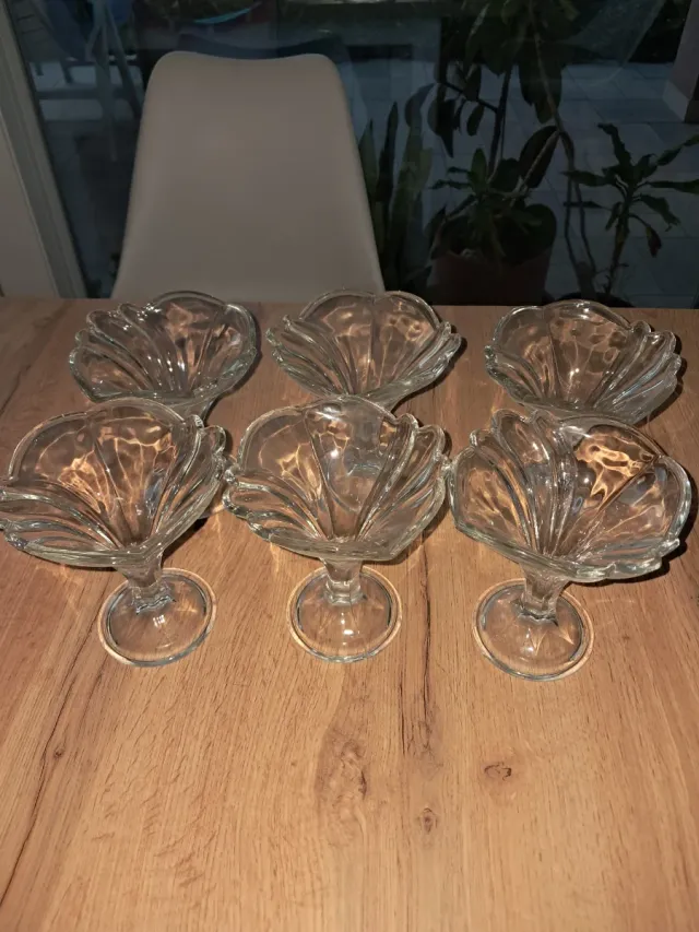 Set 6 Bicchieri Dessert Cristallo