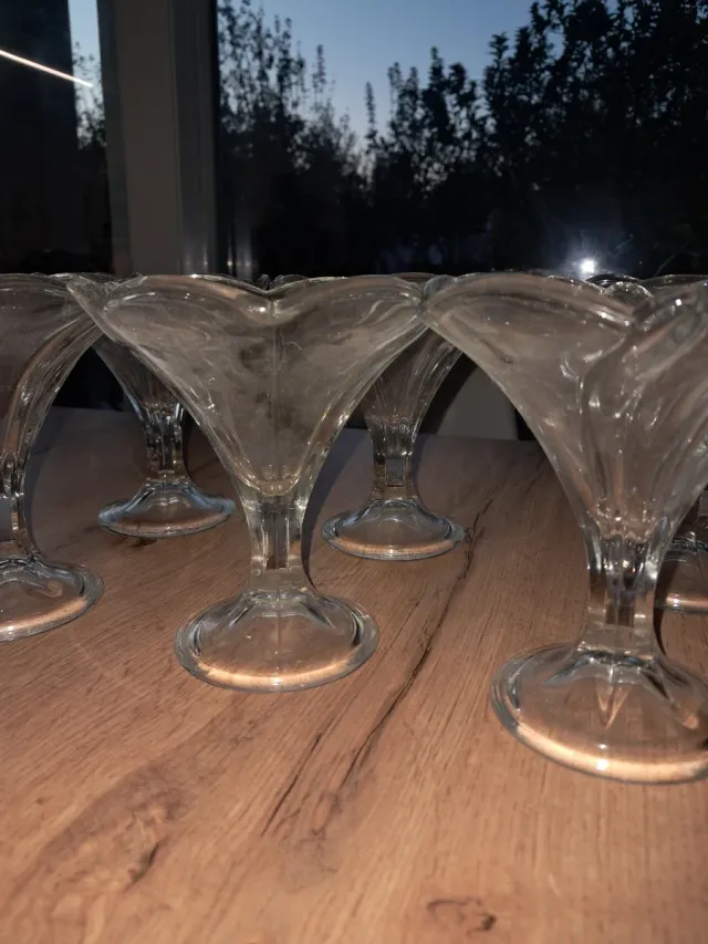 Set 6 Bicchieri Dessert Cristallo