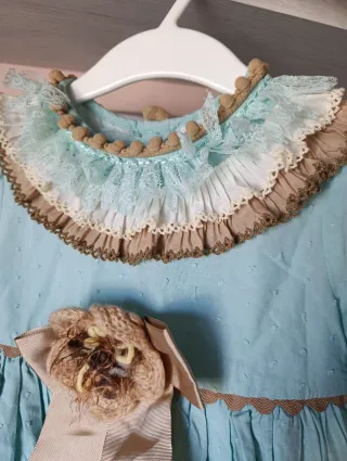 Vestido ceremonia niña azul