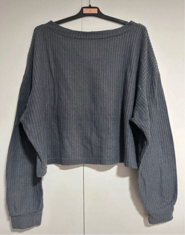 Jersey gris de punto waffle