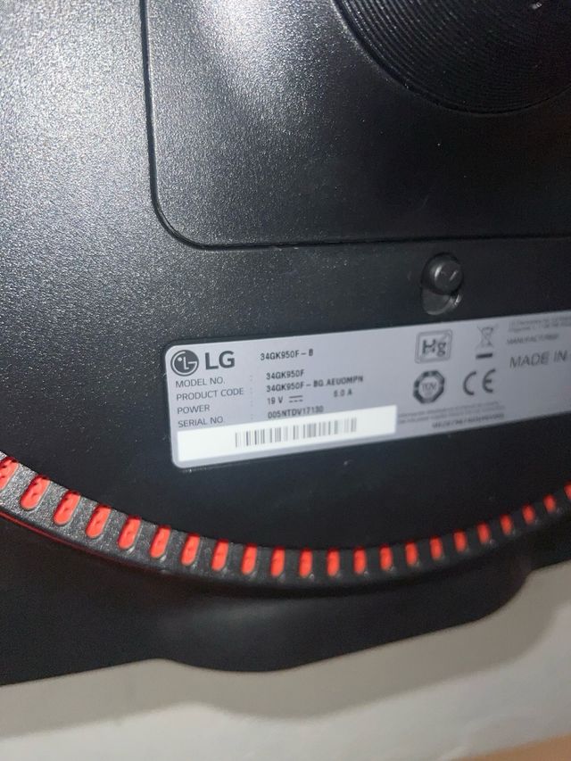 Monitor LG Curvo Para Piezas