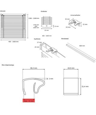Persiana in alluminio grigio