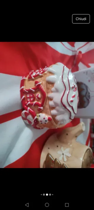 Set natalizio ceramica