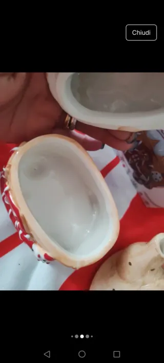 Set natalizio ceramica