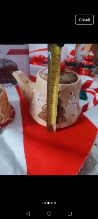 Set natalizio ceramica