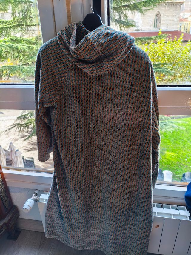 Sudadera con capucha multicolor Talla L