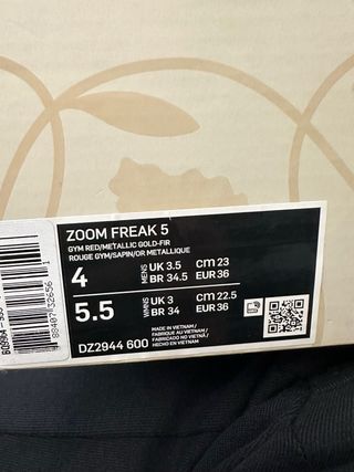 Nike Zoom Freak 5 Talla 36