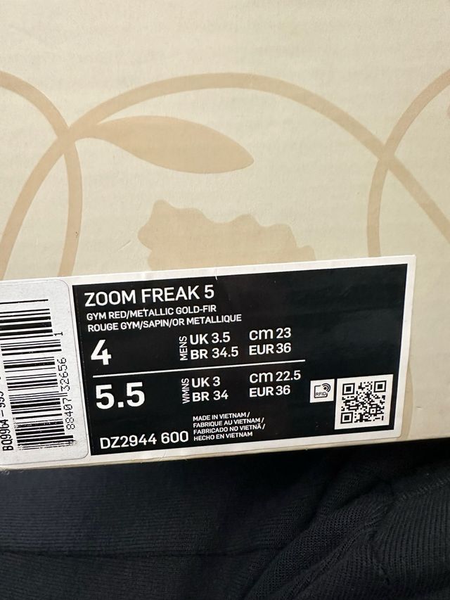 Nike Zoom Freak 5 Talla 36