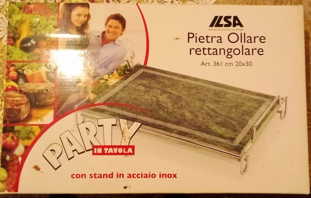 Pietra Ollare Rettangolare ILSA con Stand