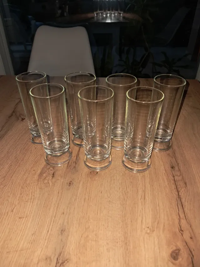 Set 7 bicchieri shot trasparenti