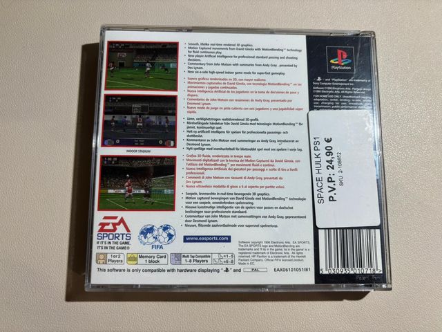 FIFA 97 PS1 PAL Original con Manual