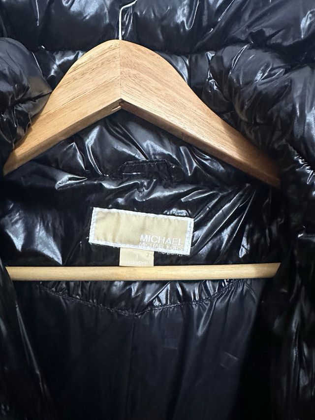 Abrigo Michael Kors Negro Largo