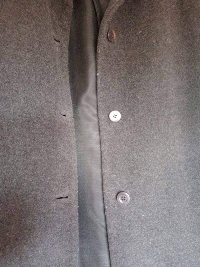 Abrigo paño mujer negro