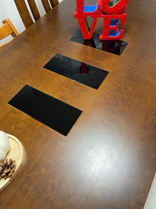 Mesa comedor madera maciza extensible