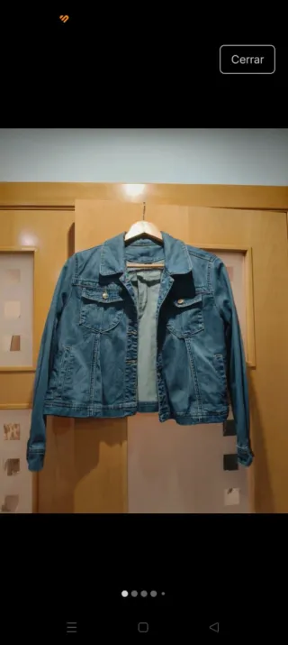 Chaqueta tejana azul