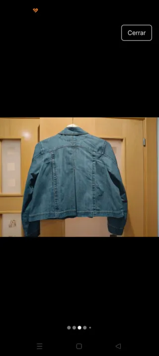 Chaqueta tejana azul