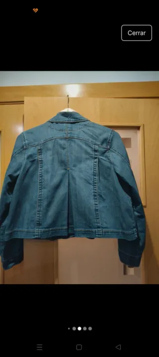 Chaqueta tejana azul