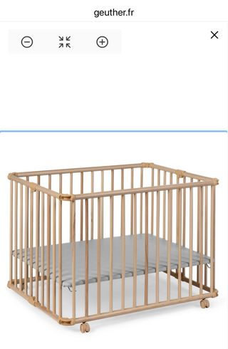 Parque infantil madera Geuther plegable