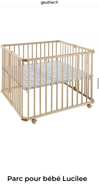 Parque infantil madera Geuther plegable