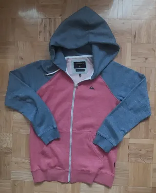 Sudadera Quiksilver Unisex Gris azulada y Rosa