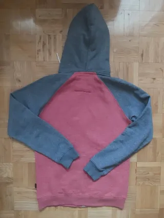 Sudadera Quiksilver Unisex Gris azulada y Rosa