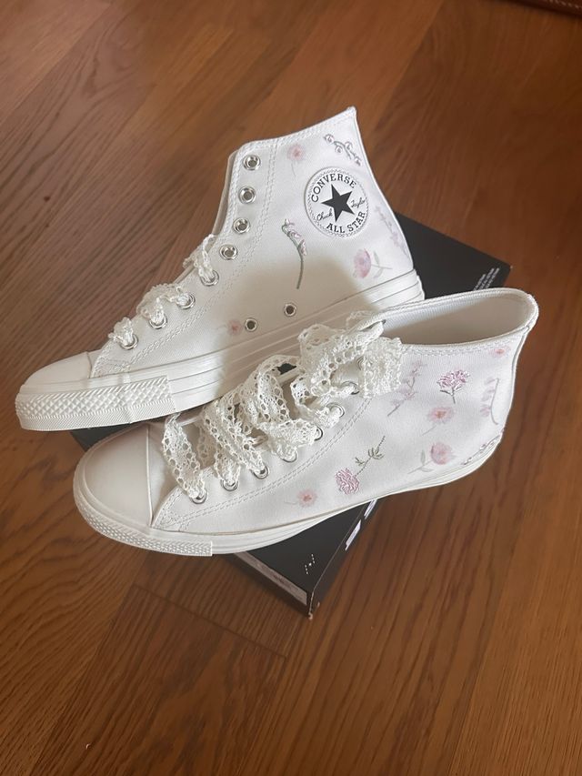 Converse Alte Ricamate Tg 41.5