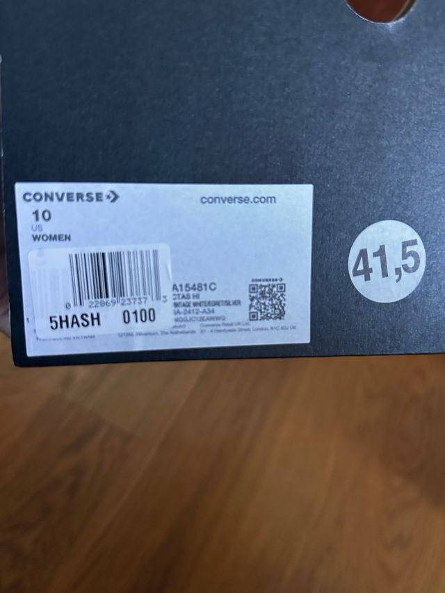 Converse Alte Ricamate Tg 41.5