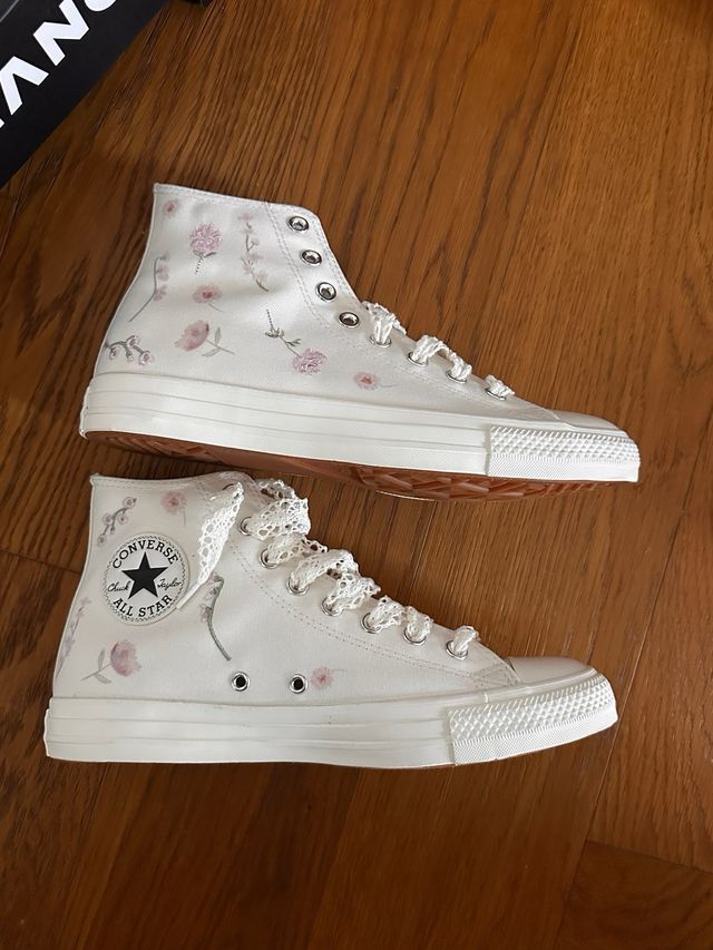 Converse Alte Ricamate Tg 41.5