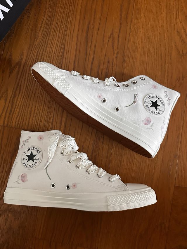 Converse Alte Ricamate Tg 41.5