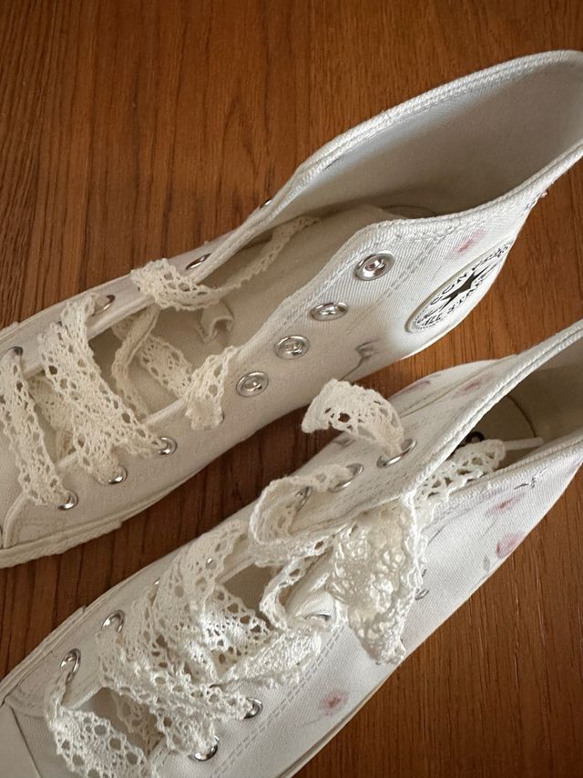 Converse Alte Ricamate Tg 41.5