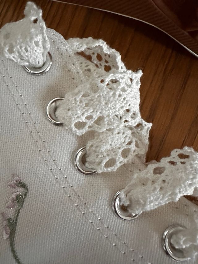 Converse Alte Ricamate Tg 41.5