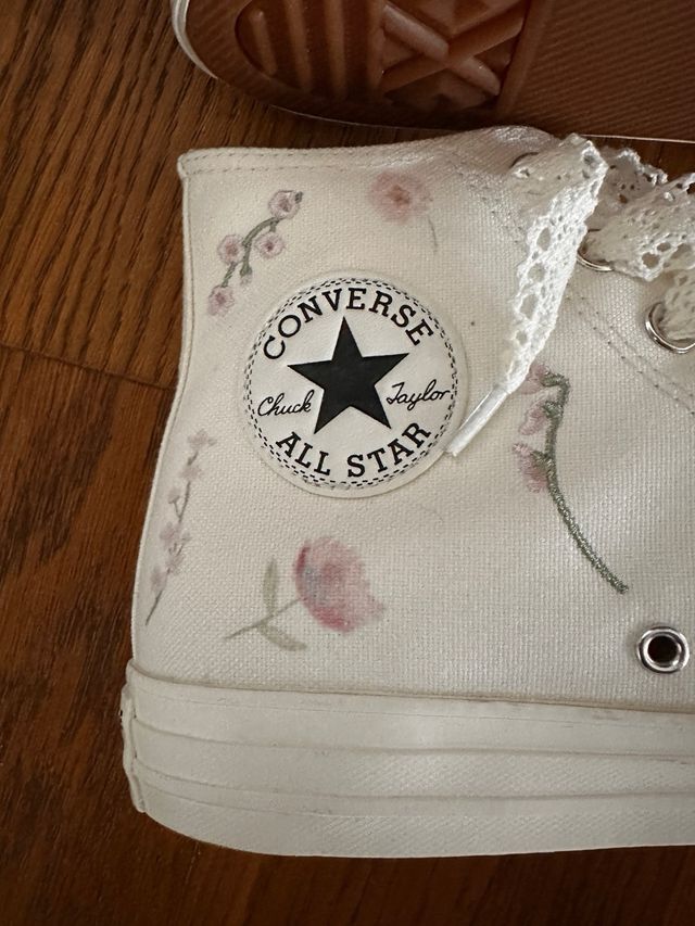 Converse Alte Ricamate Tg 41.5