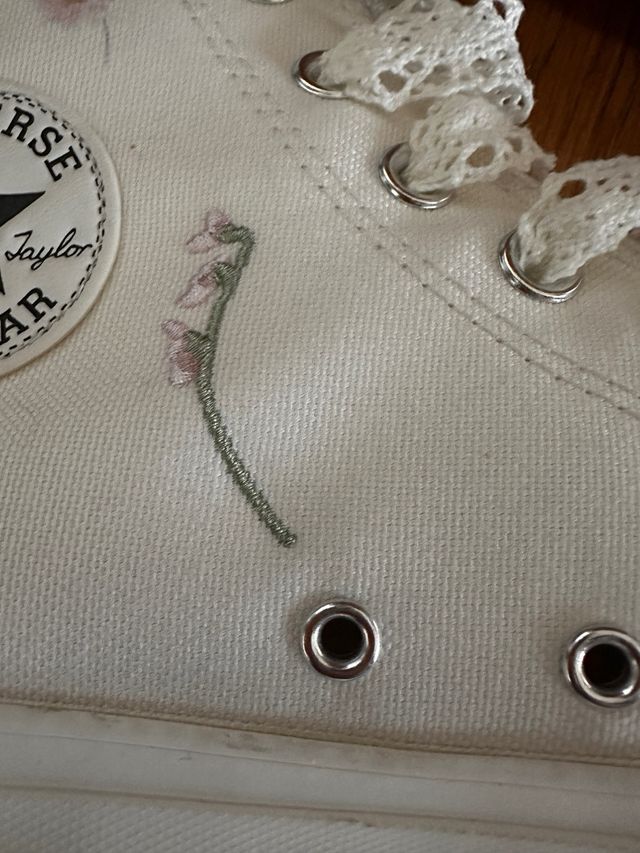 Converse Alte Ricamate Tg 41.5