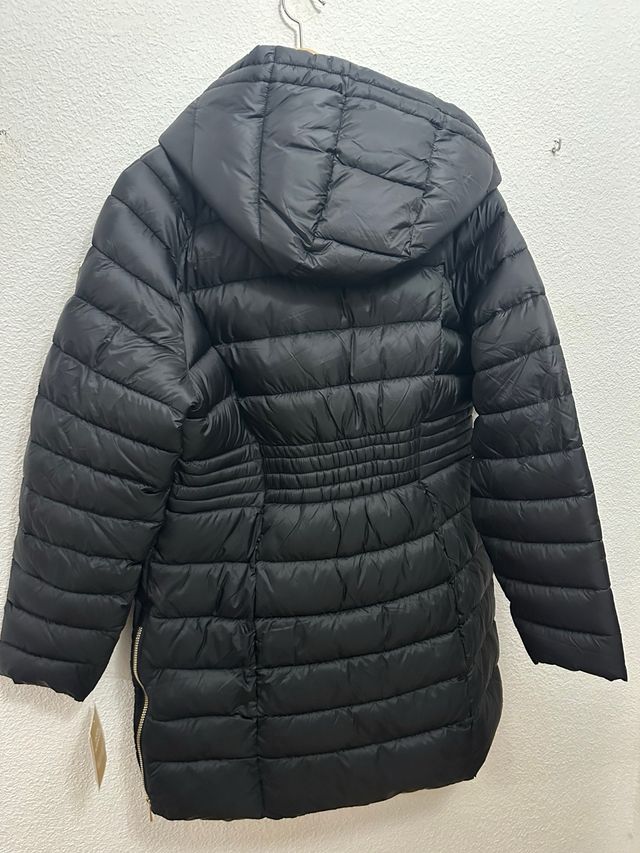 Abrigo Michael Kors Negro con Capucha