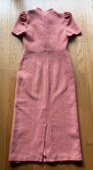 Vestido Coosy rosa con flores negras