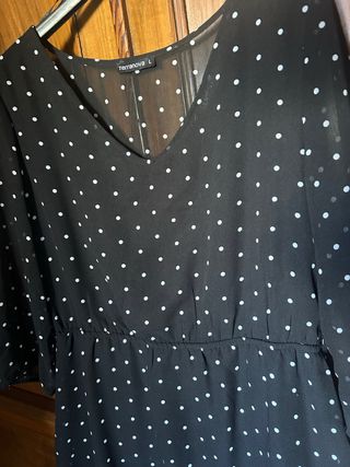 Vestito Terranova pois nero taglia L