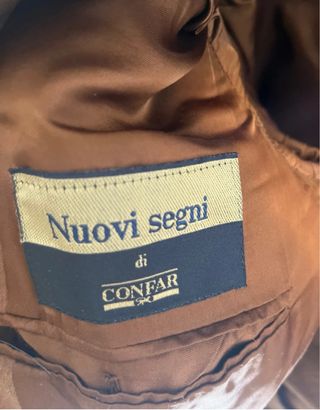 Giacca vintage marrone con cashmere